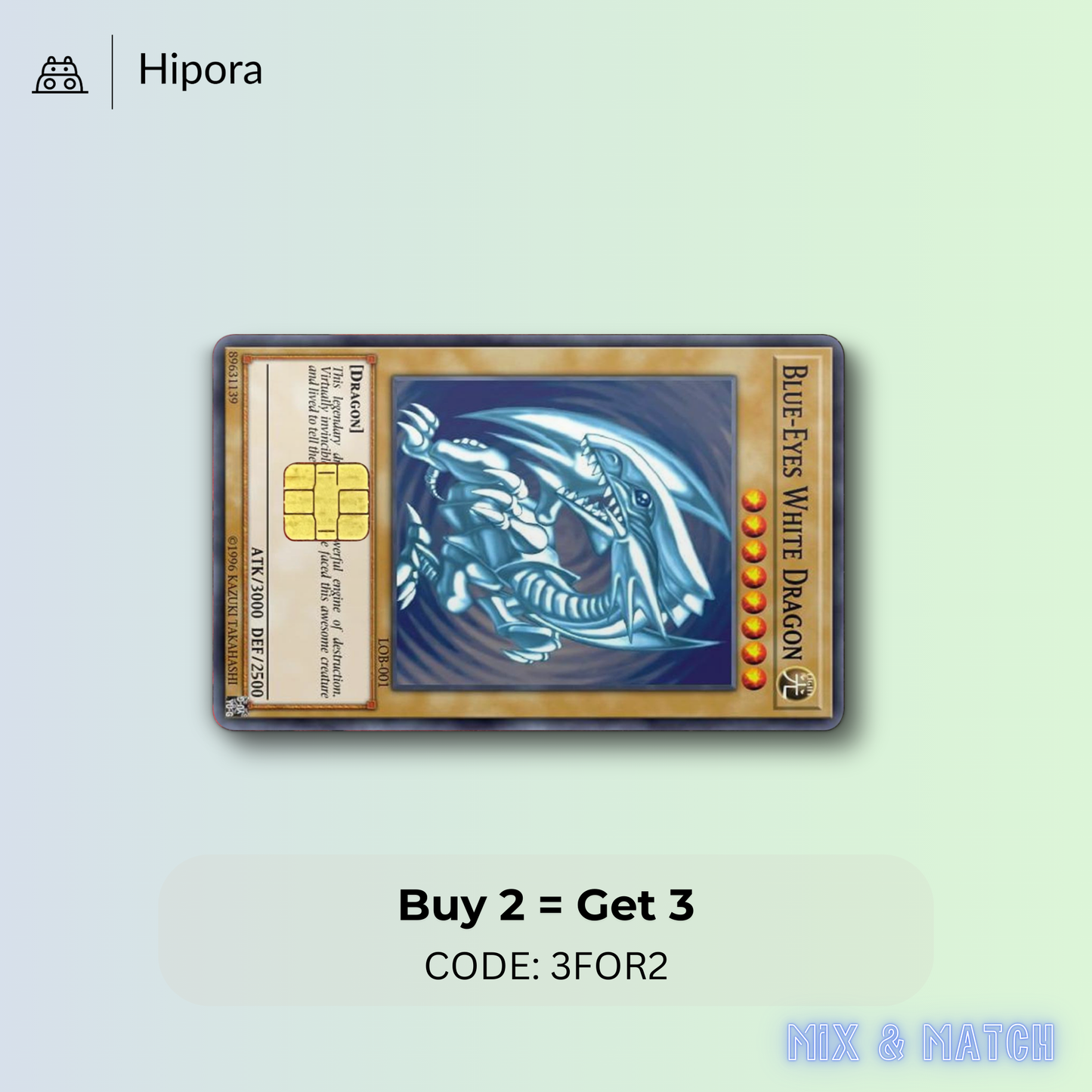 Blue Eyes White Dragon Credit Card Skin