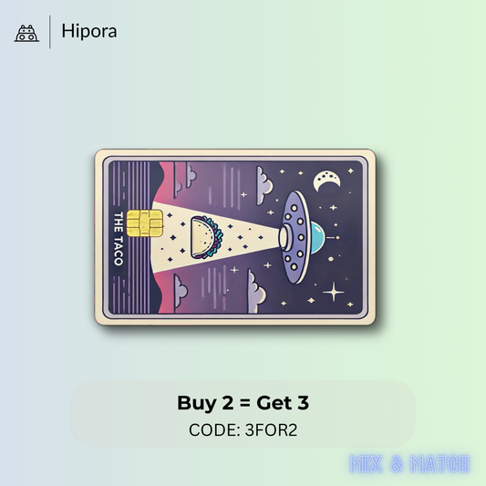 Tarot Card Alien Taco Credit Card Skin