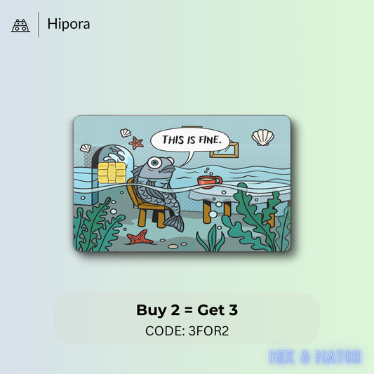 Drowning Fish Meme Credit Card Skin