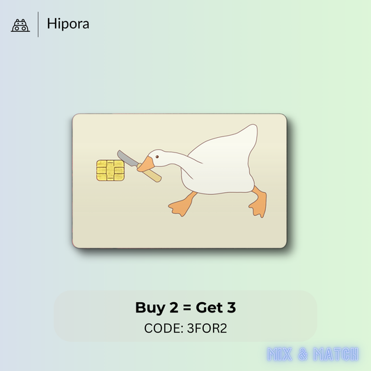 Goose With a Knife Meme Credit Card Skin